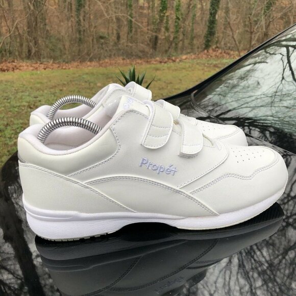 Propet WA2093 Double Strap Tour Walker Shoes White Leather‎ WOMENS Size 9 D(W) - Picture 6 of 11